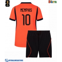 Fotballdrakt Barn Nederland Memphis Depay #10 Hjemmedraktsett VM 2026 Kortermet (+ Korte bukser)